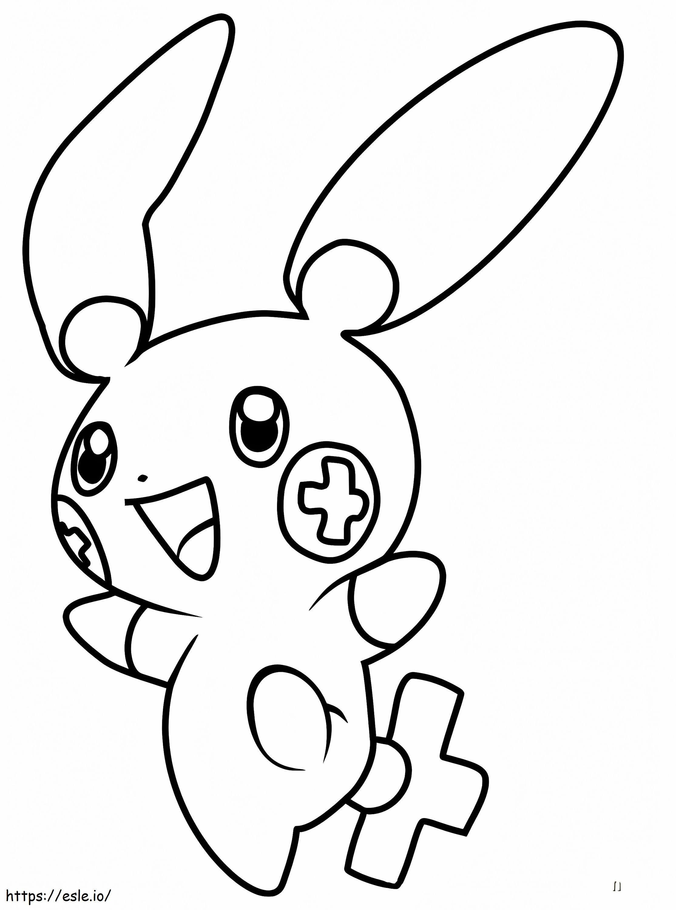 Plusle Gen 3 Pokemon coloring page