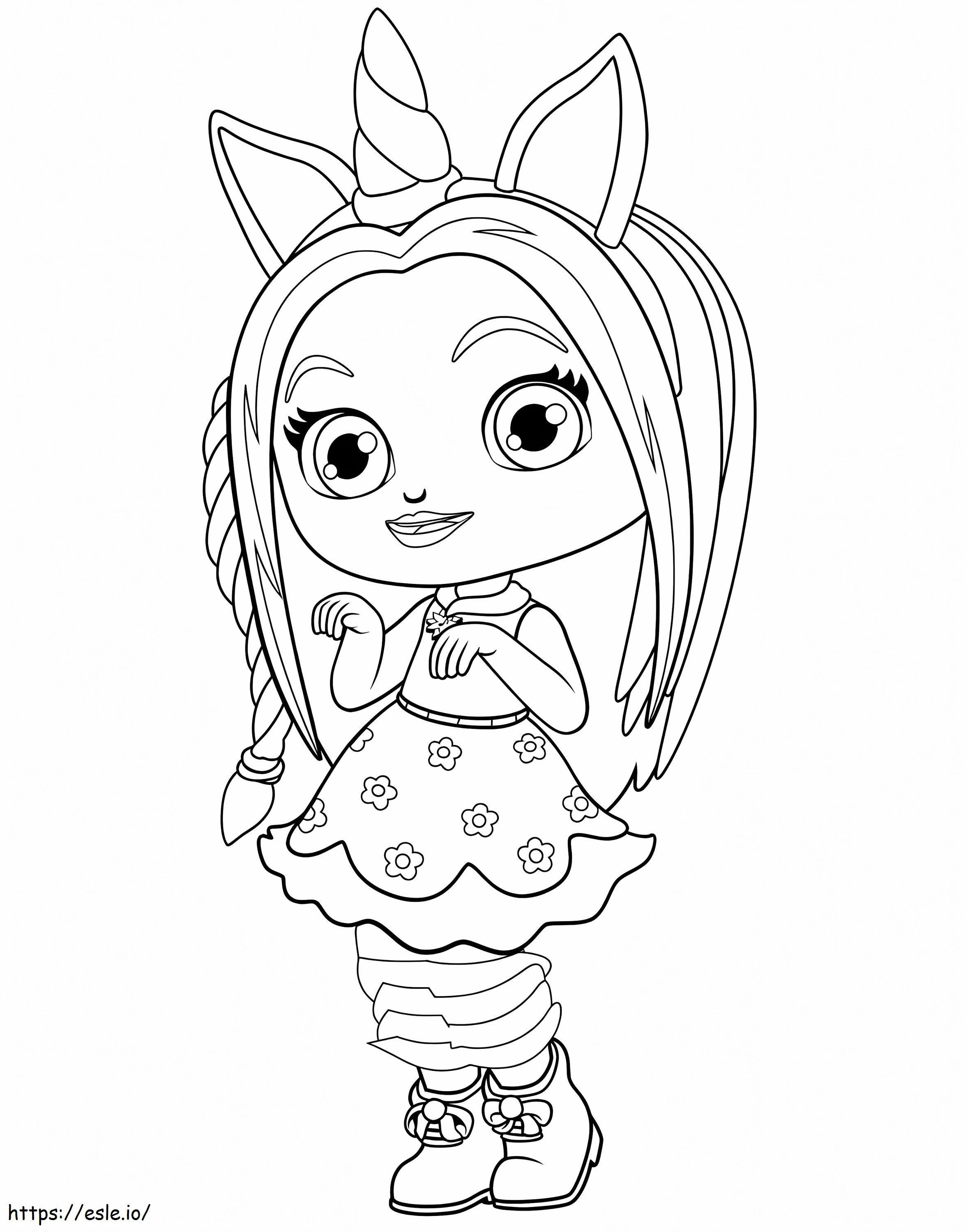 Posie From Little Charmers coloring page