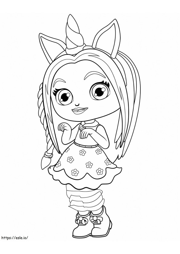 Posie From Little Charmers coloring page