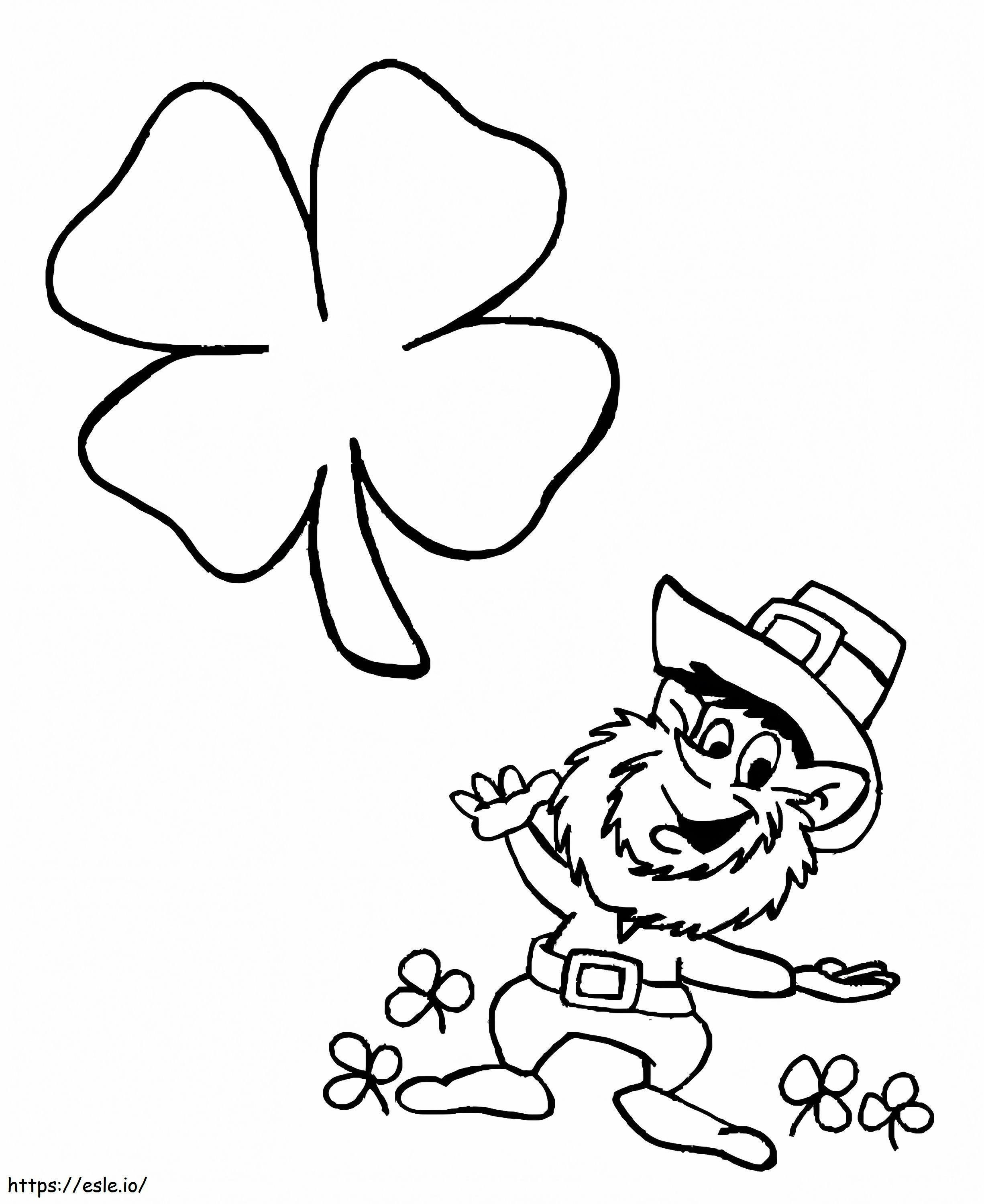 Clover Cartoon coloring page