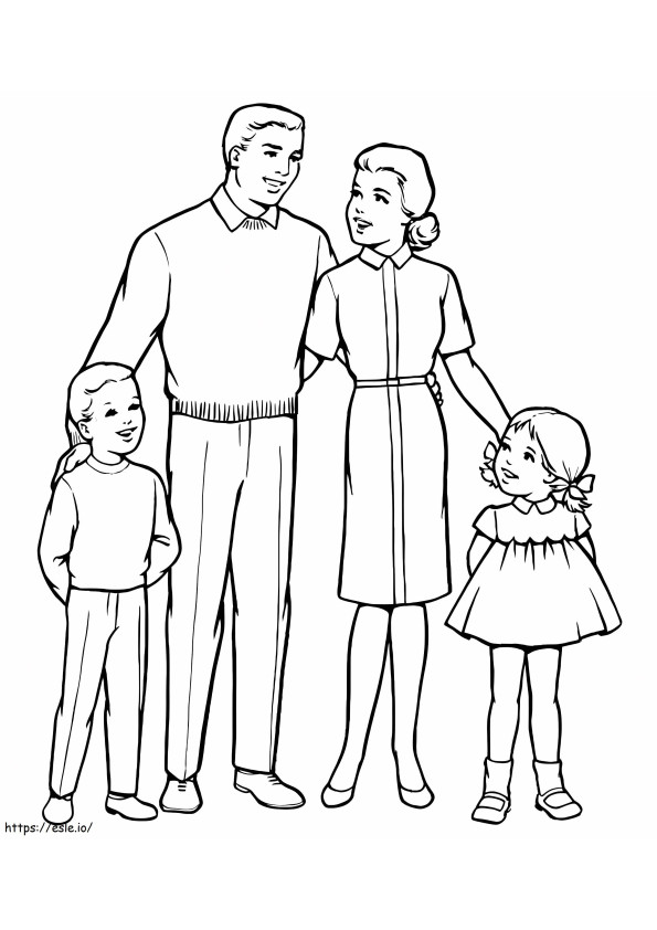 Basic Family coloring page