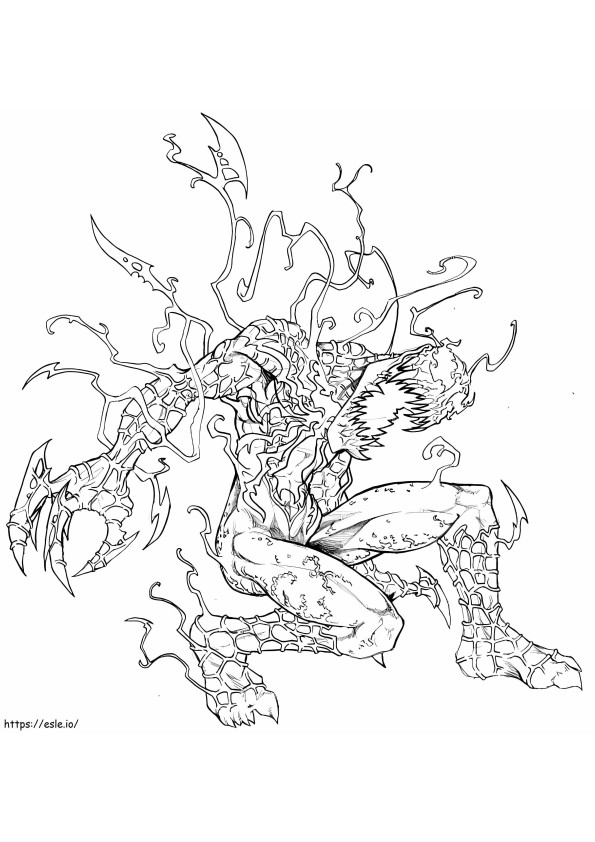 Printable Carnage coloring page