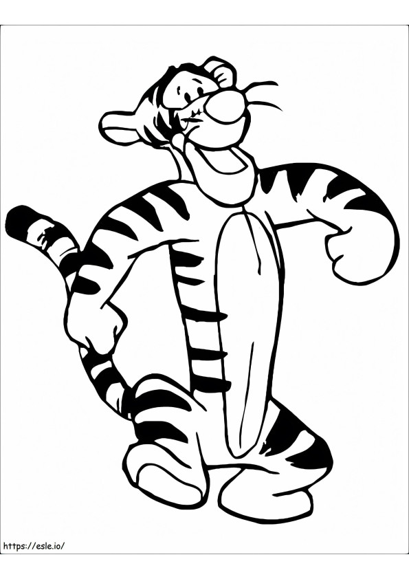 Tigger Is Smiling coloring page