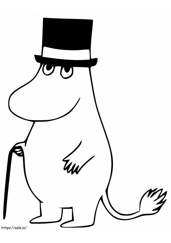 Moominpappa De Moomin para colorir