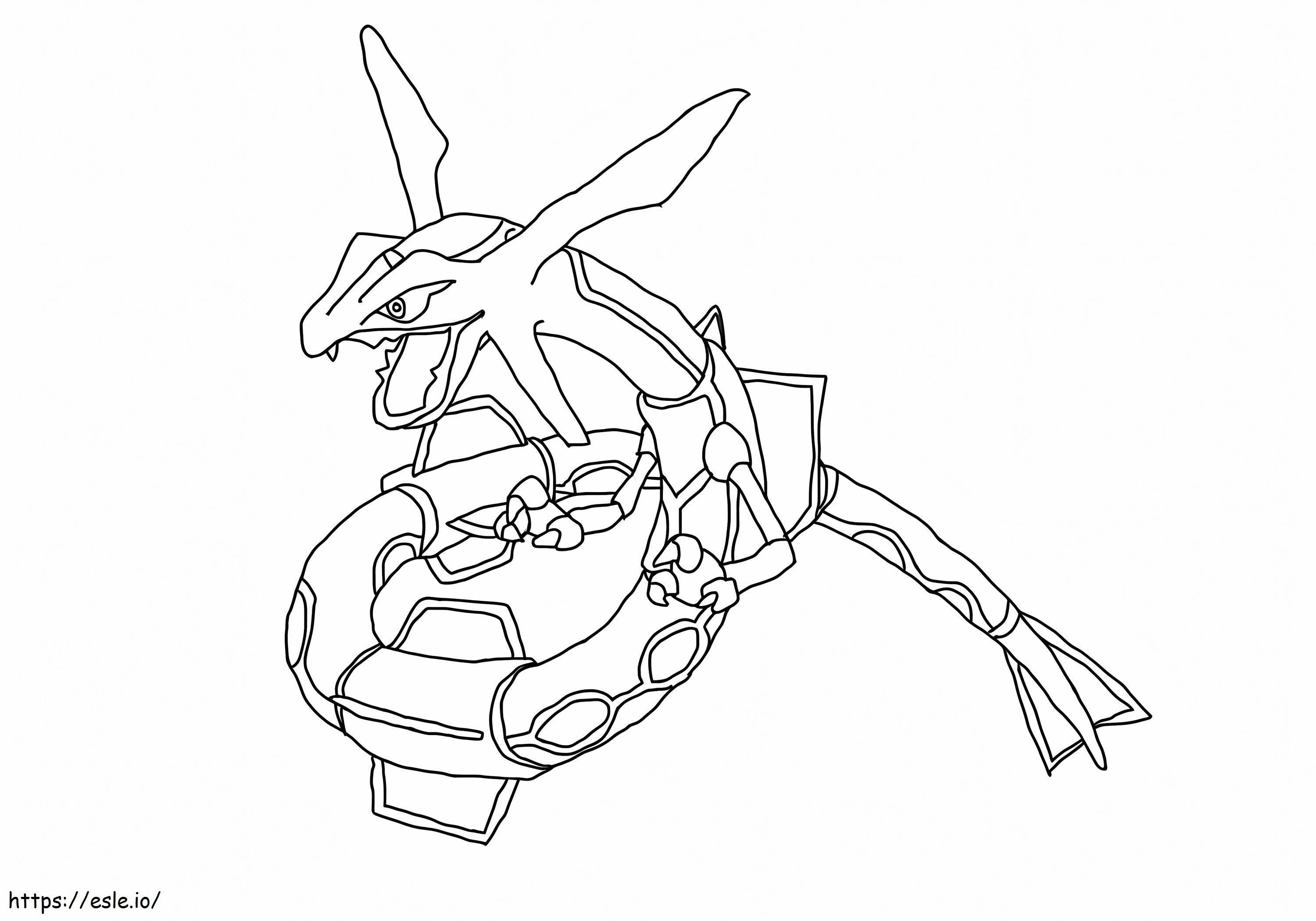 Rayquaza coloring page