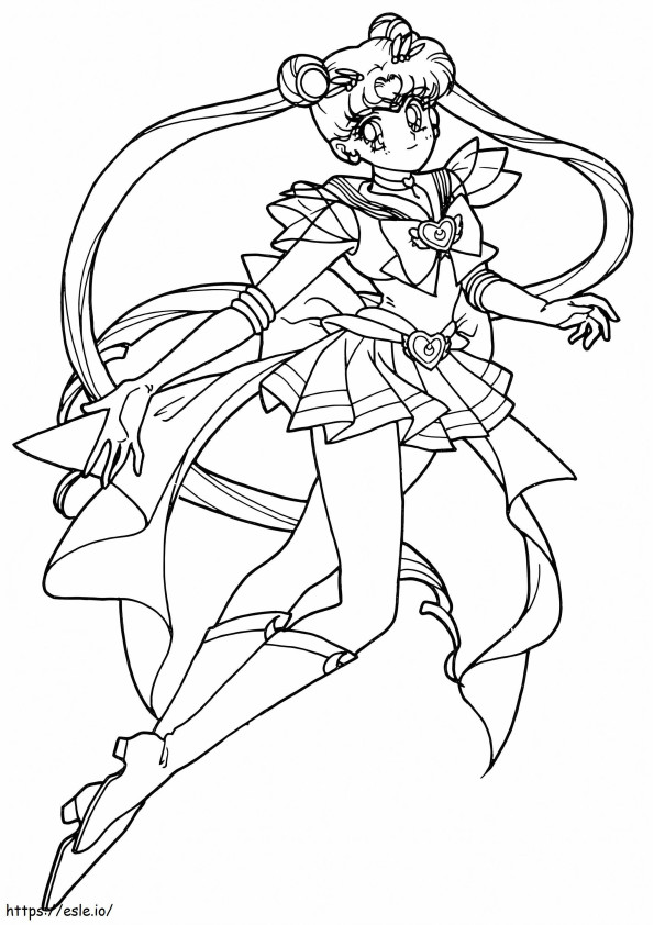Cute Sailor Moon coloring page
