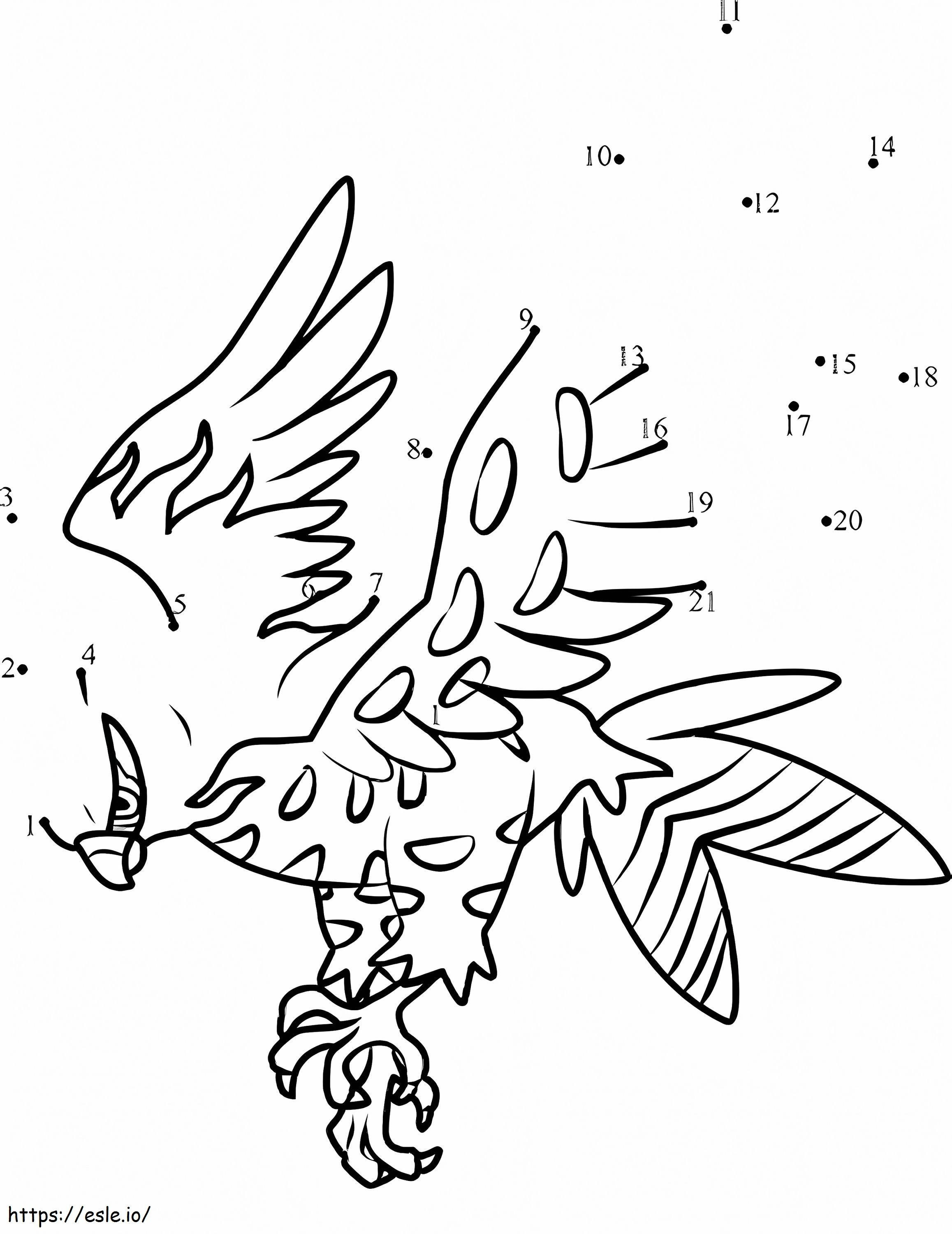 Talonflame Dot To Dot Coloring Page coloring page