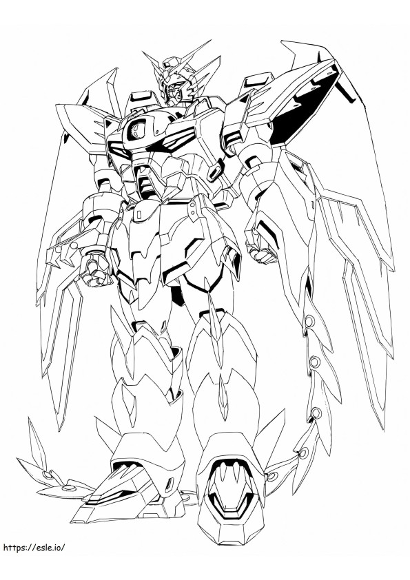 Stupendo Gundam da colorare