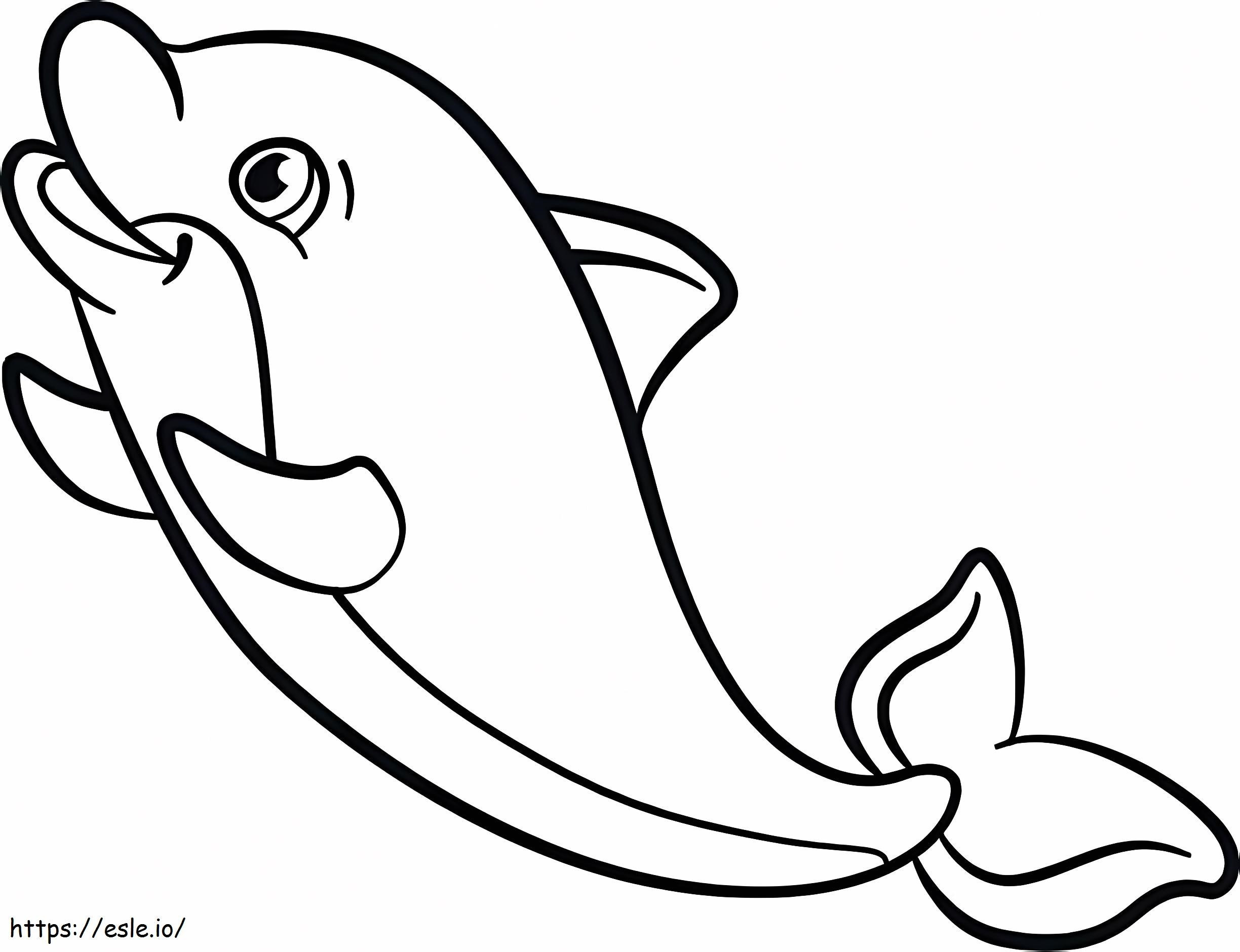 Coloriage Delfin Normal à imprimer dessin