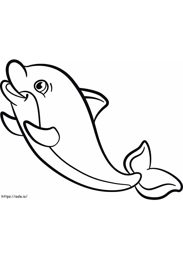 Delfin Normaali värityskuva