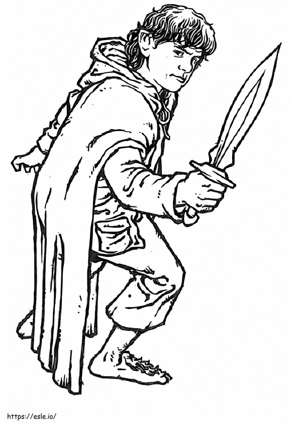 Samwise coloring page