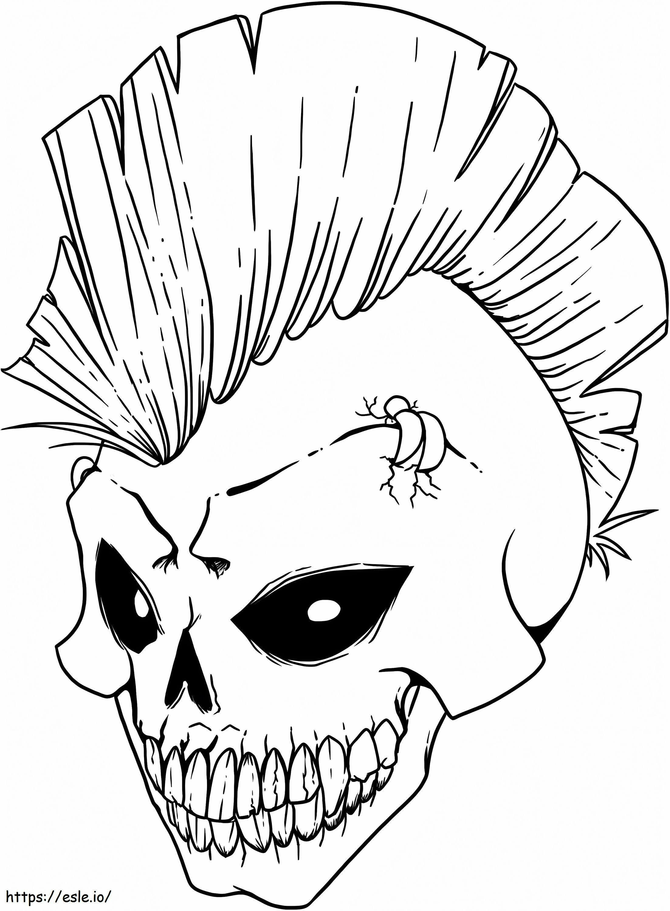 Cool Skulls coloring page