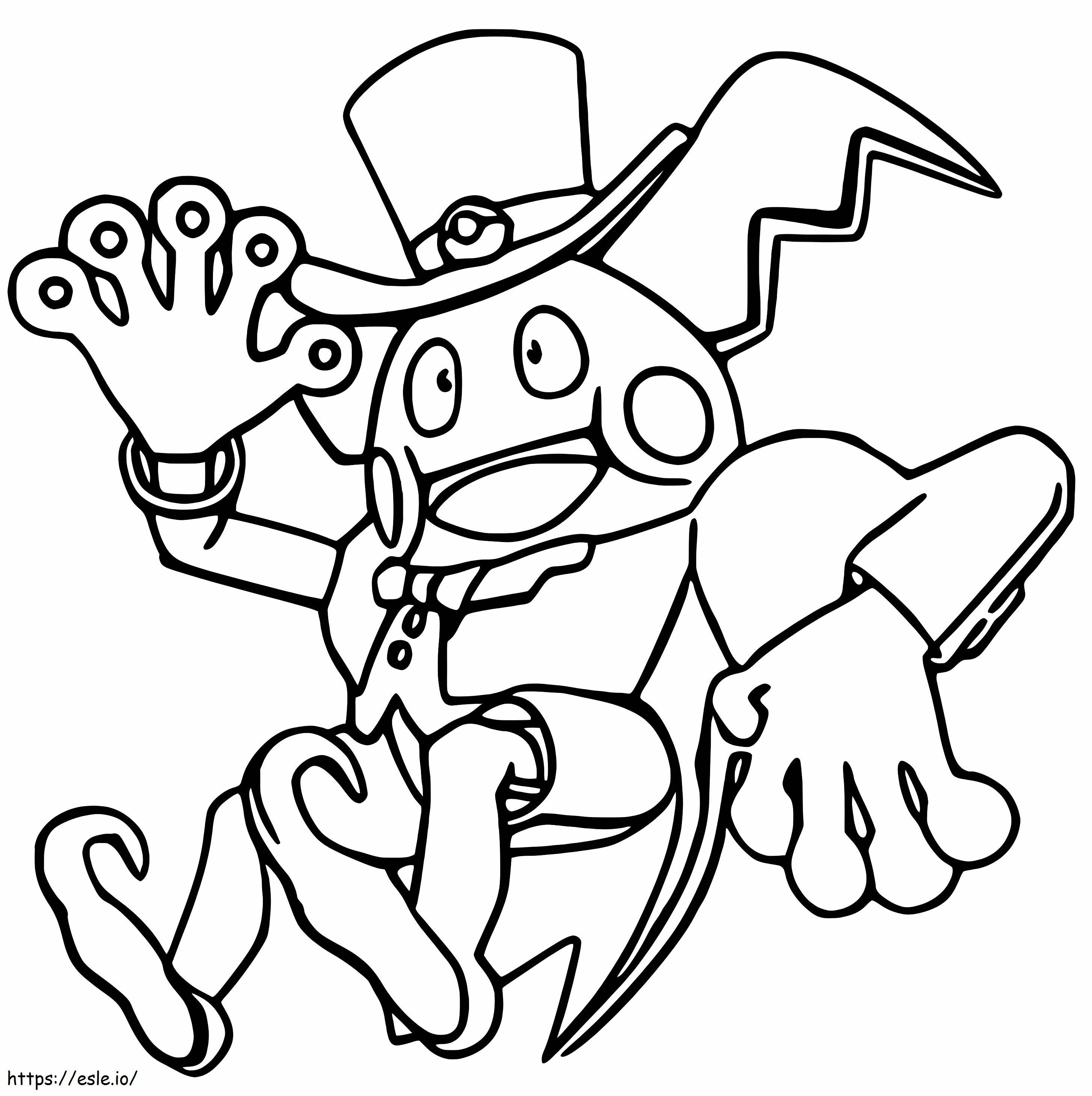 Magician Mr. Mime coloring page