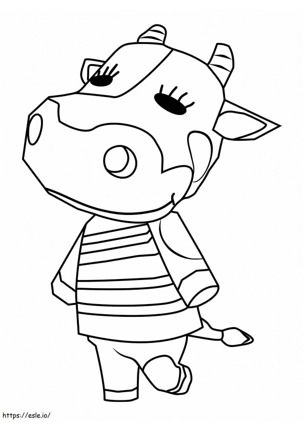 Tipper From Animal Crossing coloring page