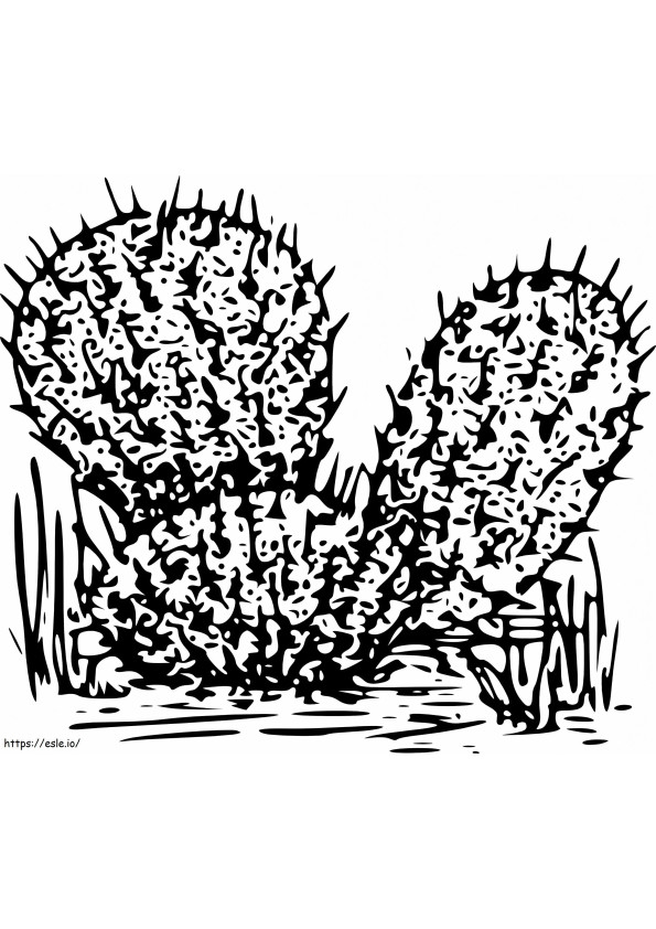 Coloriage Cactus 1 à imprimer dessin