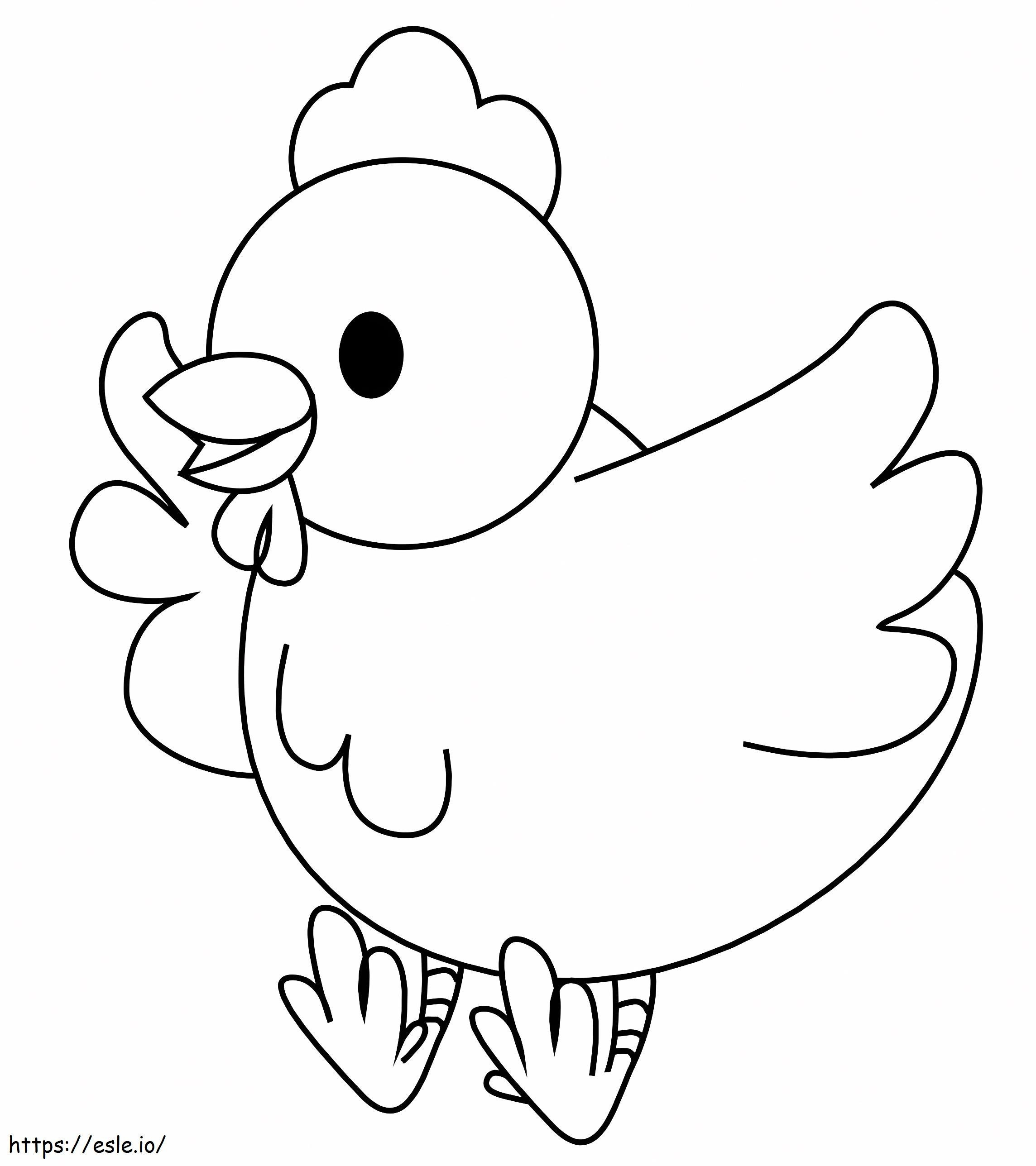 1560327026 Baby Chick A4 coloring page