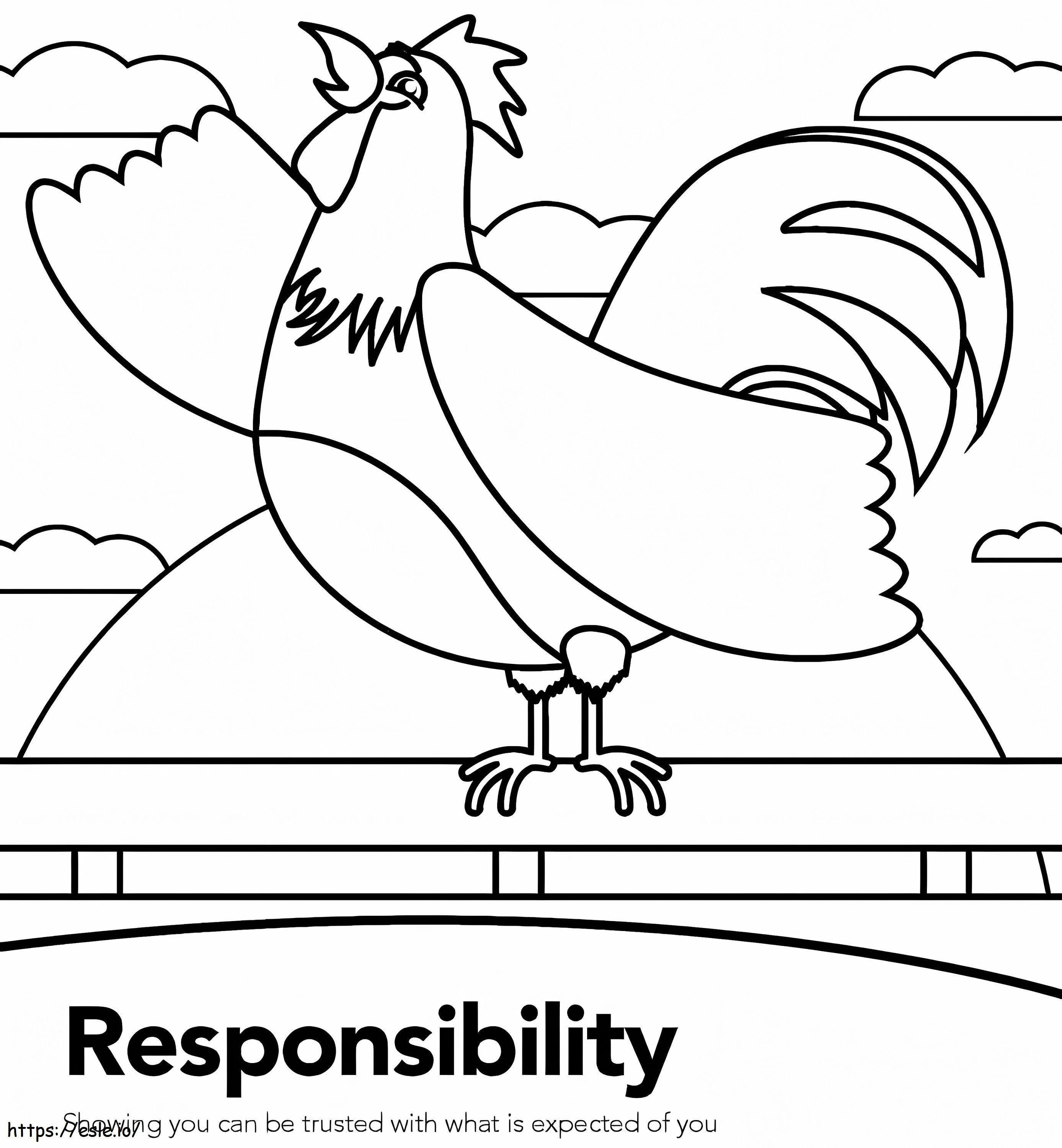 Printable Responsibility Quote coloring page