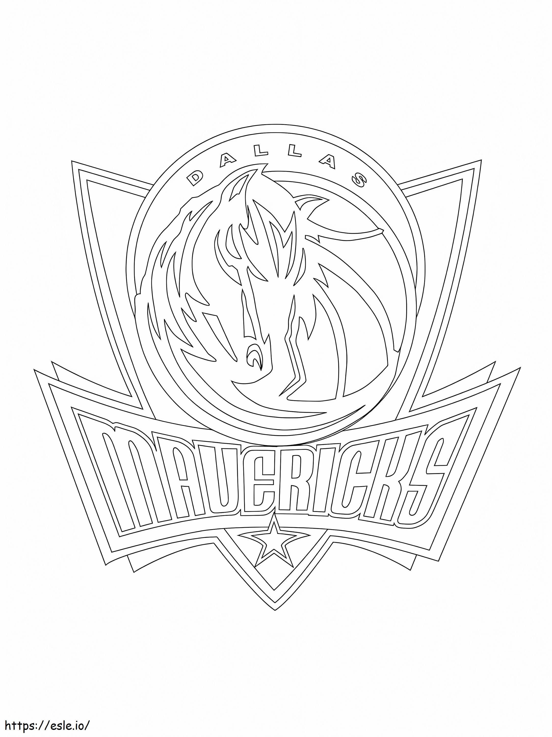 1579058344 Dallas Mavericks Logo coloring page