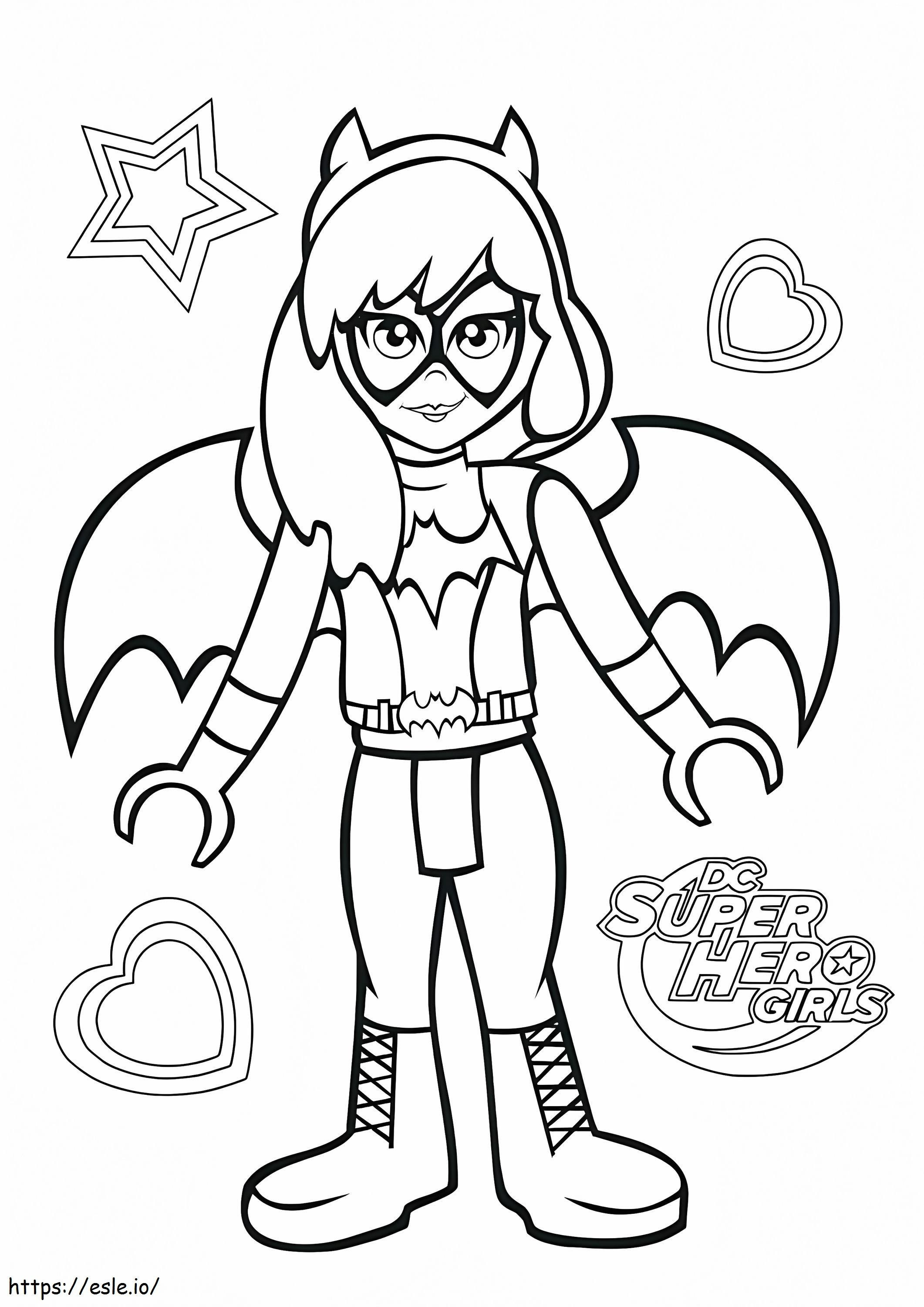 1533174071 Batgirl A4 coloring page