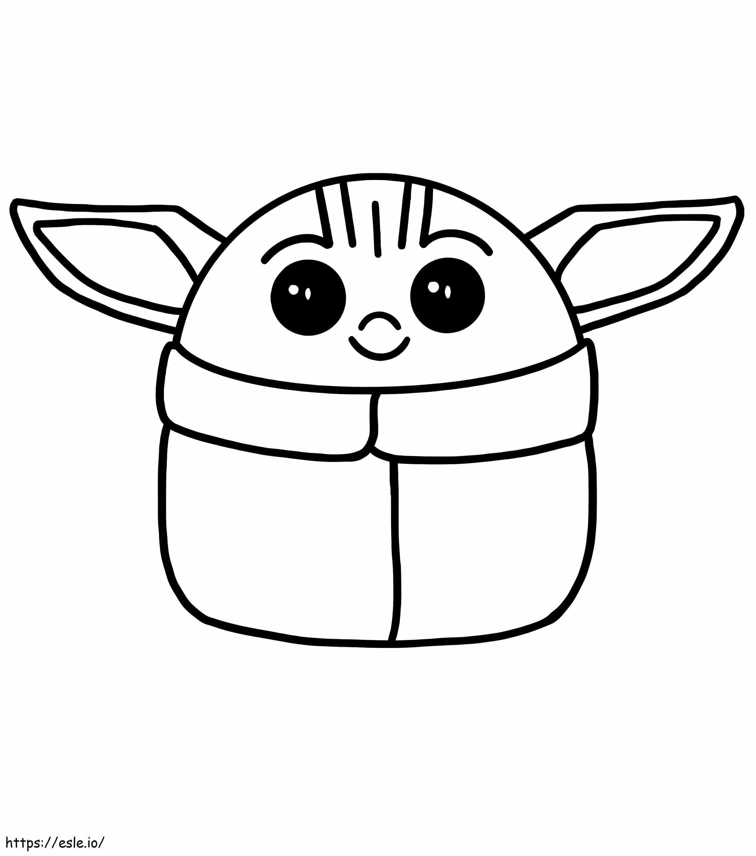 Bebê Yoda para impressão grátis para colorir