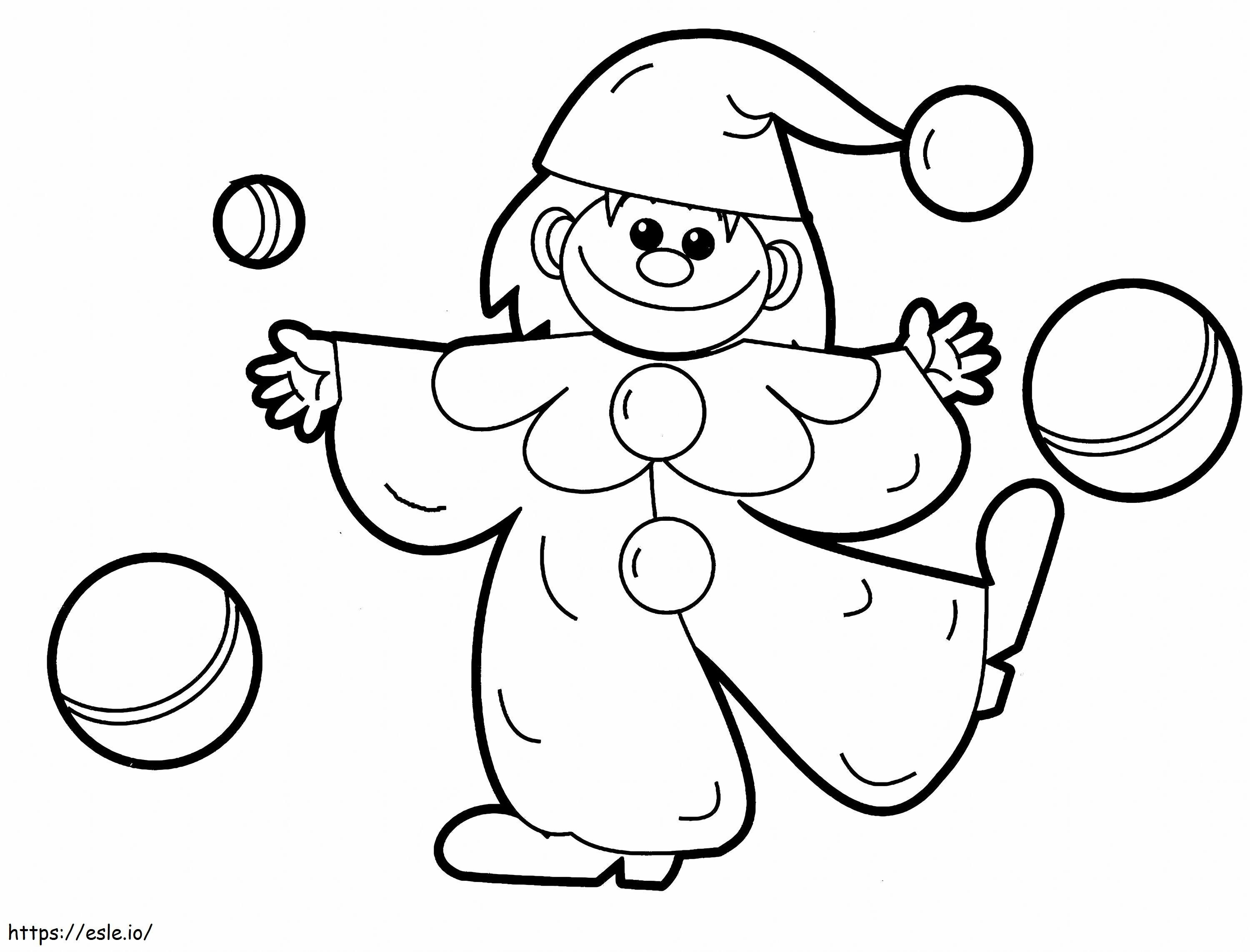 Clown Toys Scaled coloring page