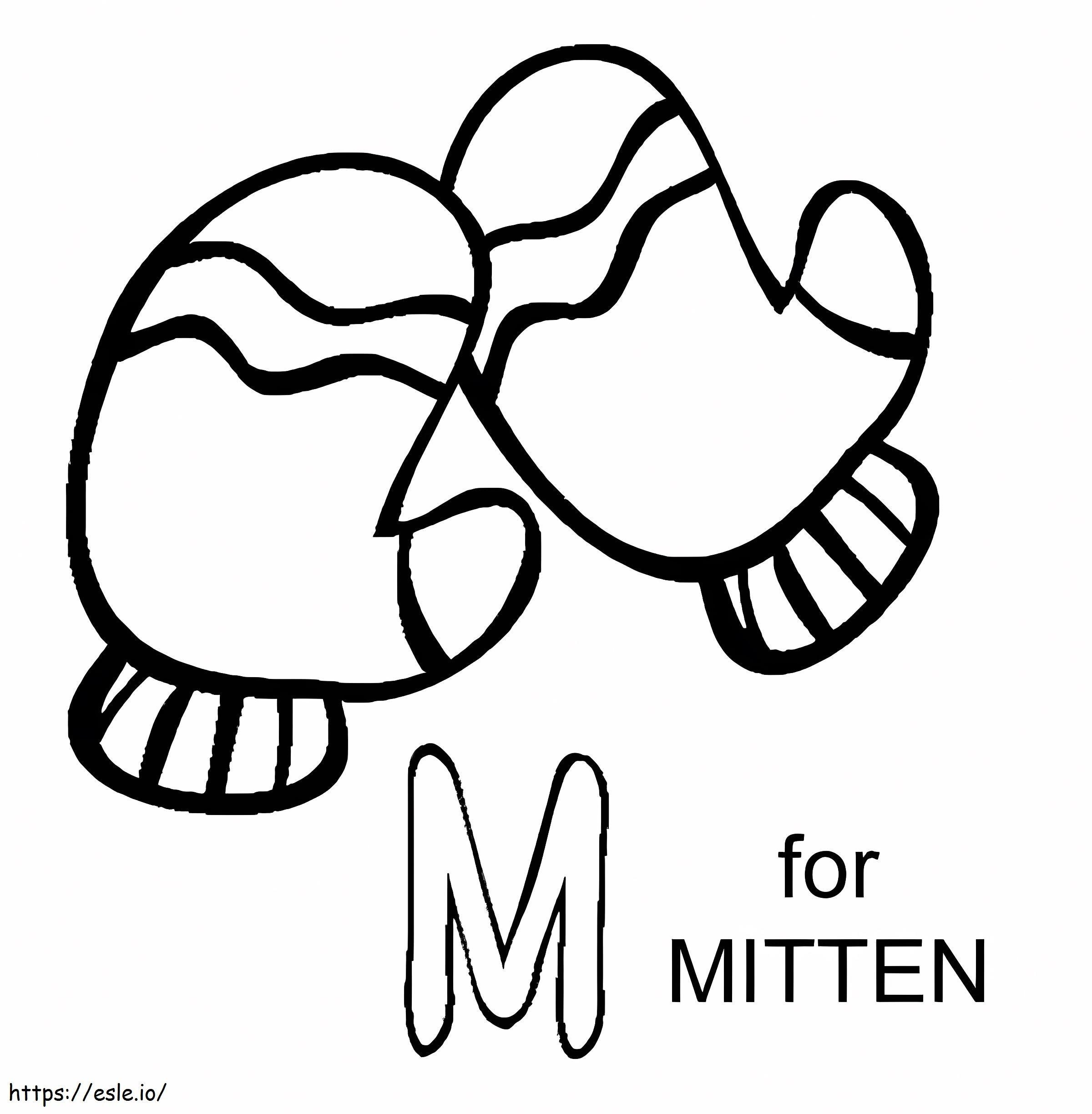 Mittens Printable coloring page