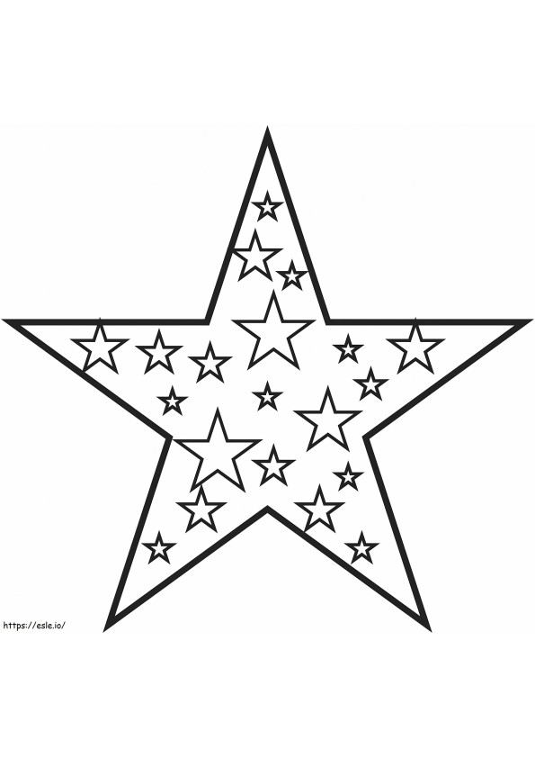 Coloriage Belles étoiles à imprimer dessin