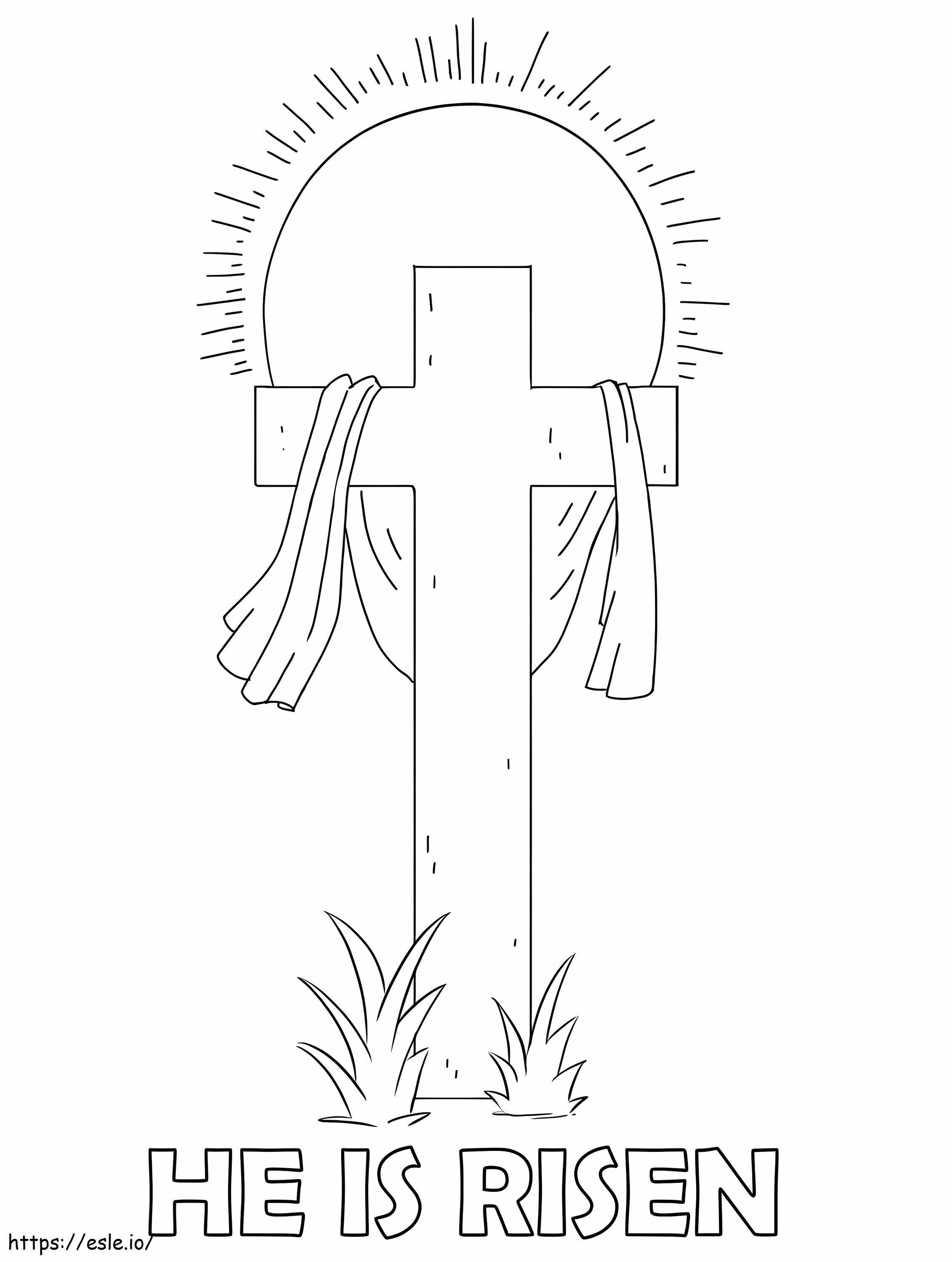 He Is Risen 3 coloring page