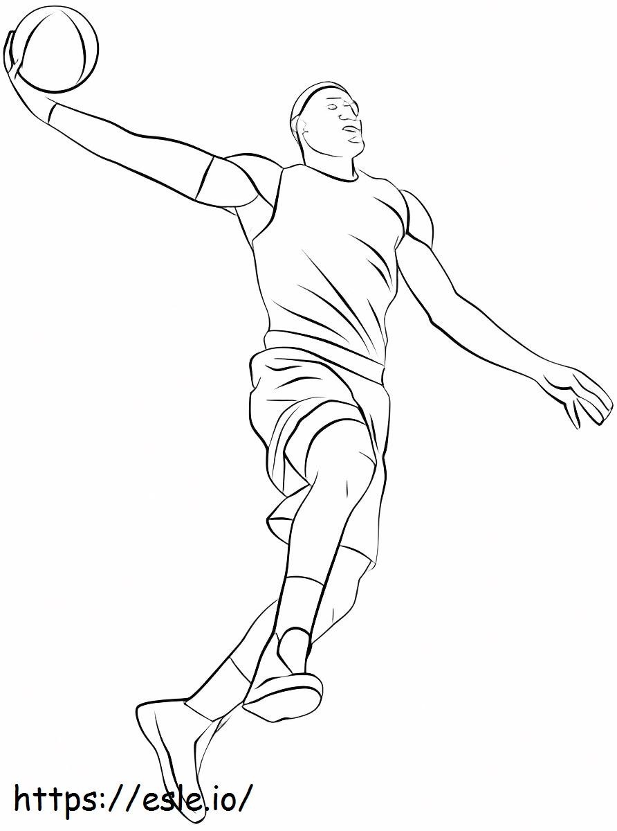 Basketball Player coloring page