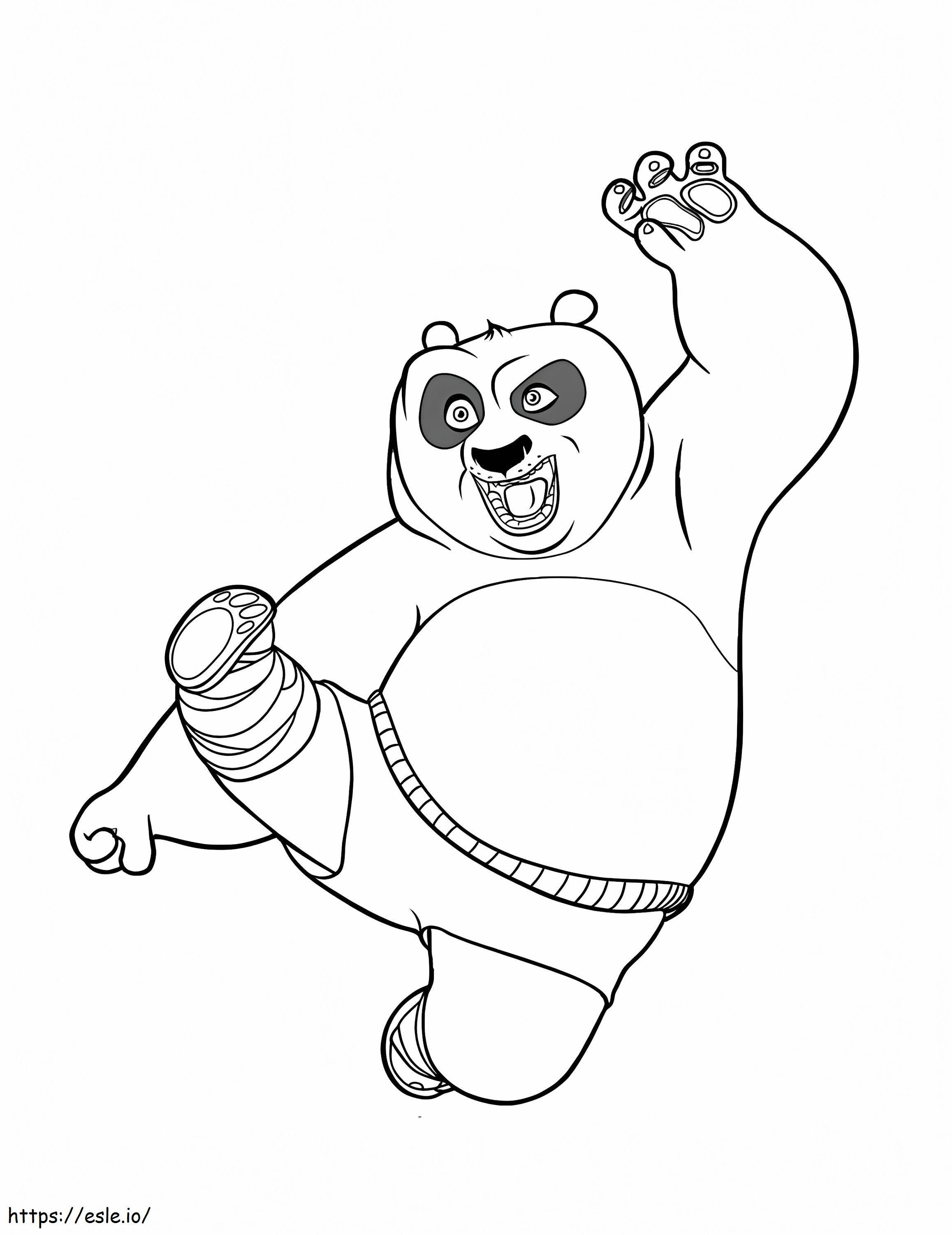 Coloriage Kung Fu Panda à imprimer dessin