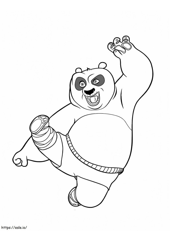 Kungfu Panda coloring page