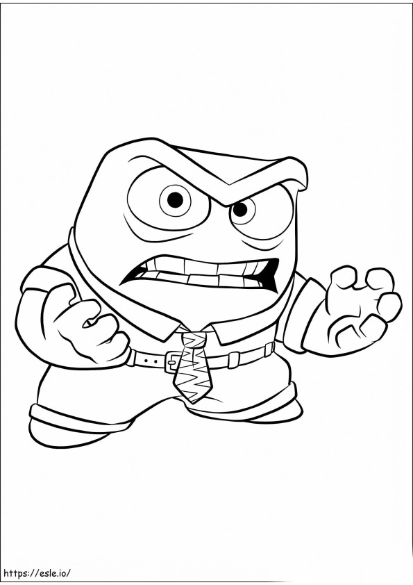 Inside Out Anger coloring page