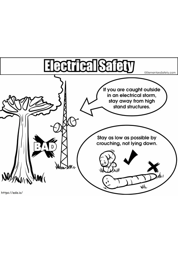 Electrical Storm Stay Low coloring page