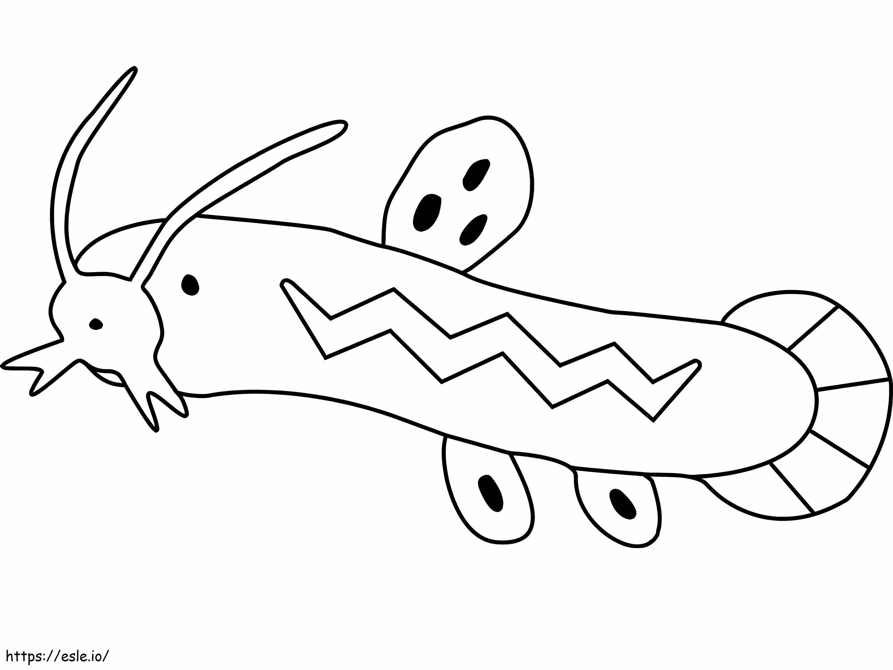Printable Barboach Pokemon coloring page