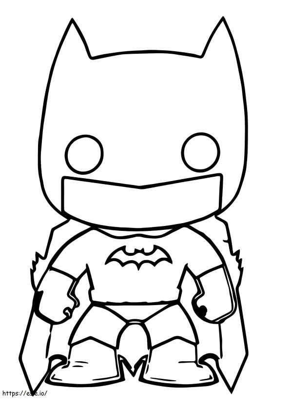 Funko Bat Man coloring page
