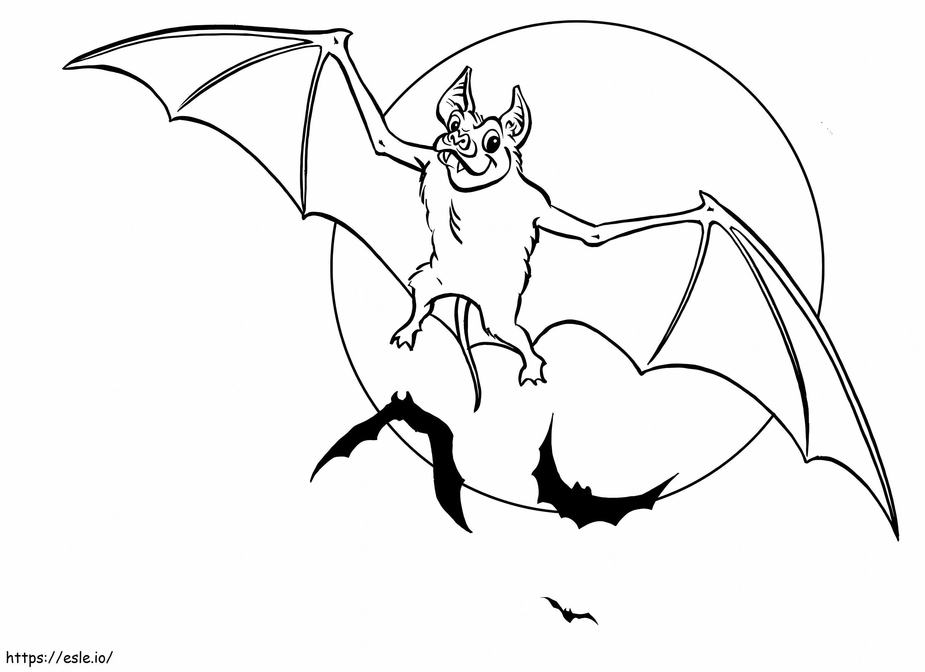 Bom morcego para colorir