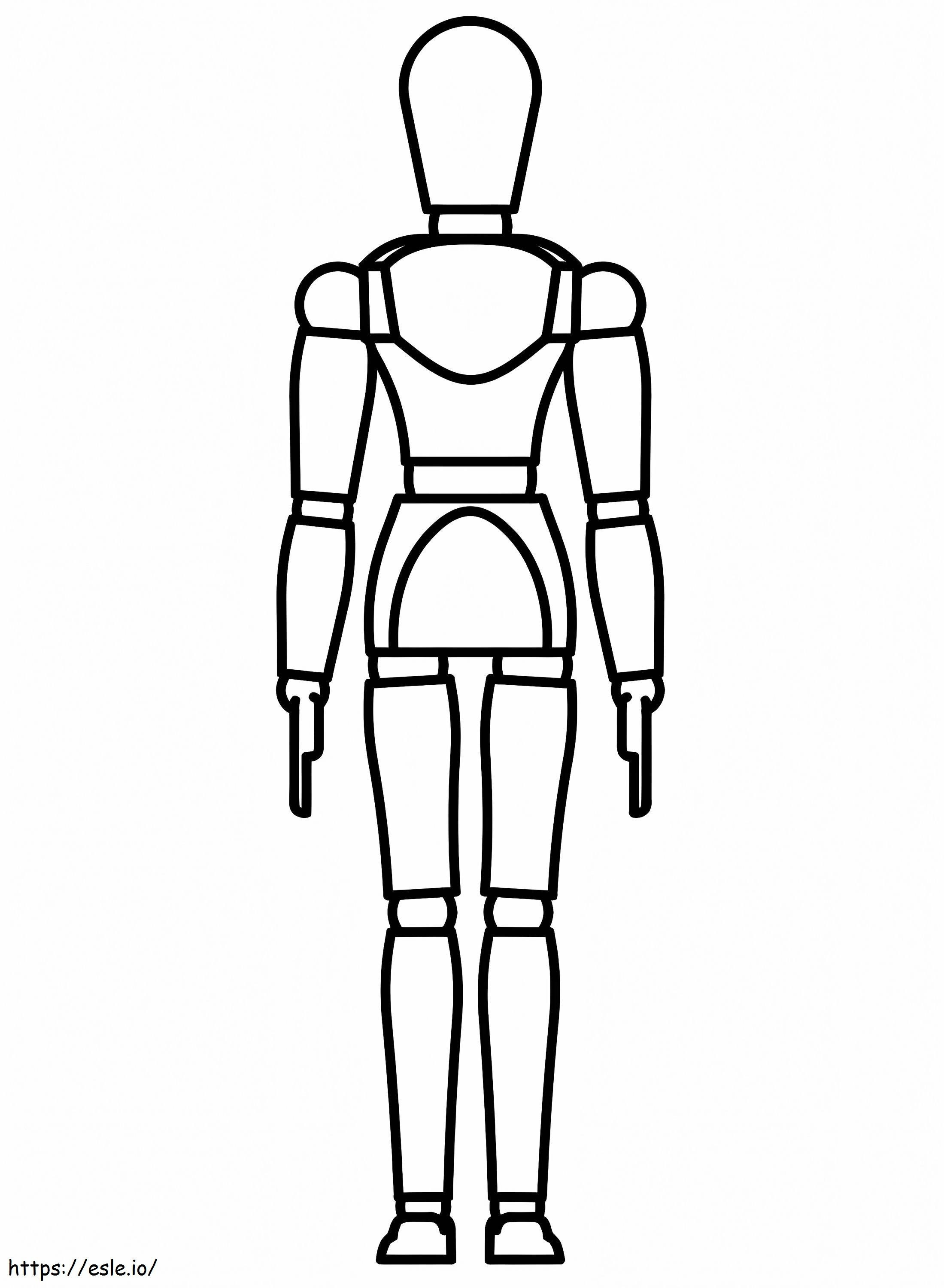 Free Mannequin coloring page