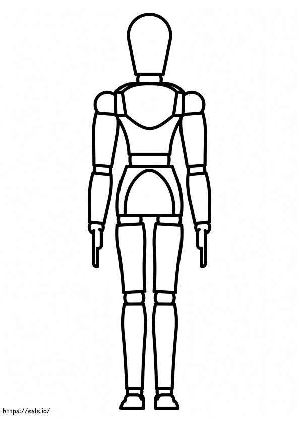 Free Mannequin coloring page