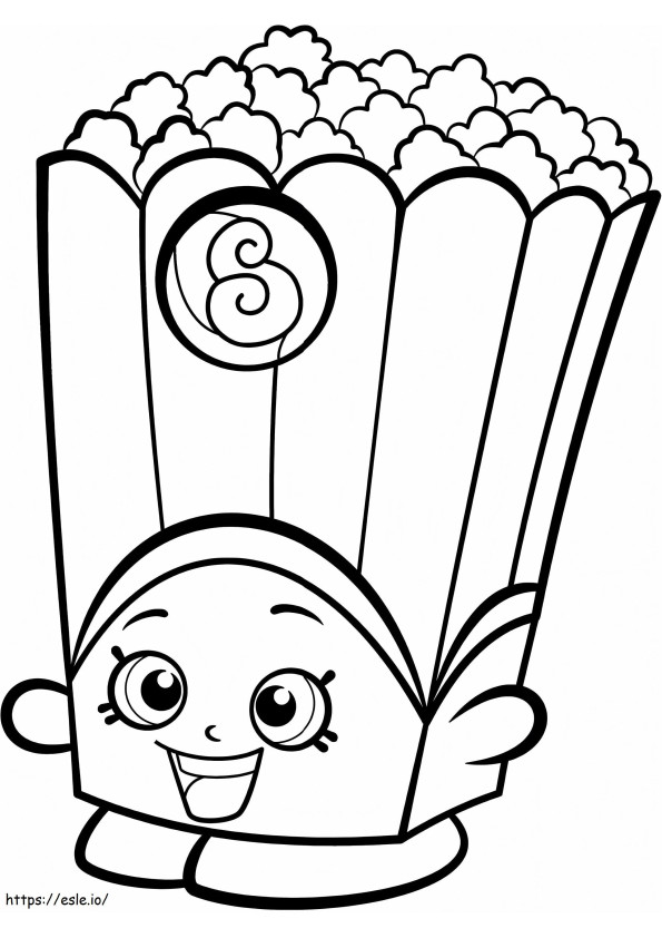 Popcorn Butter Coloring coloring page