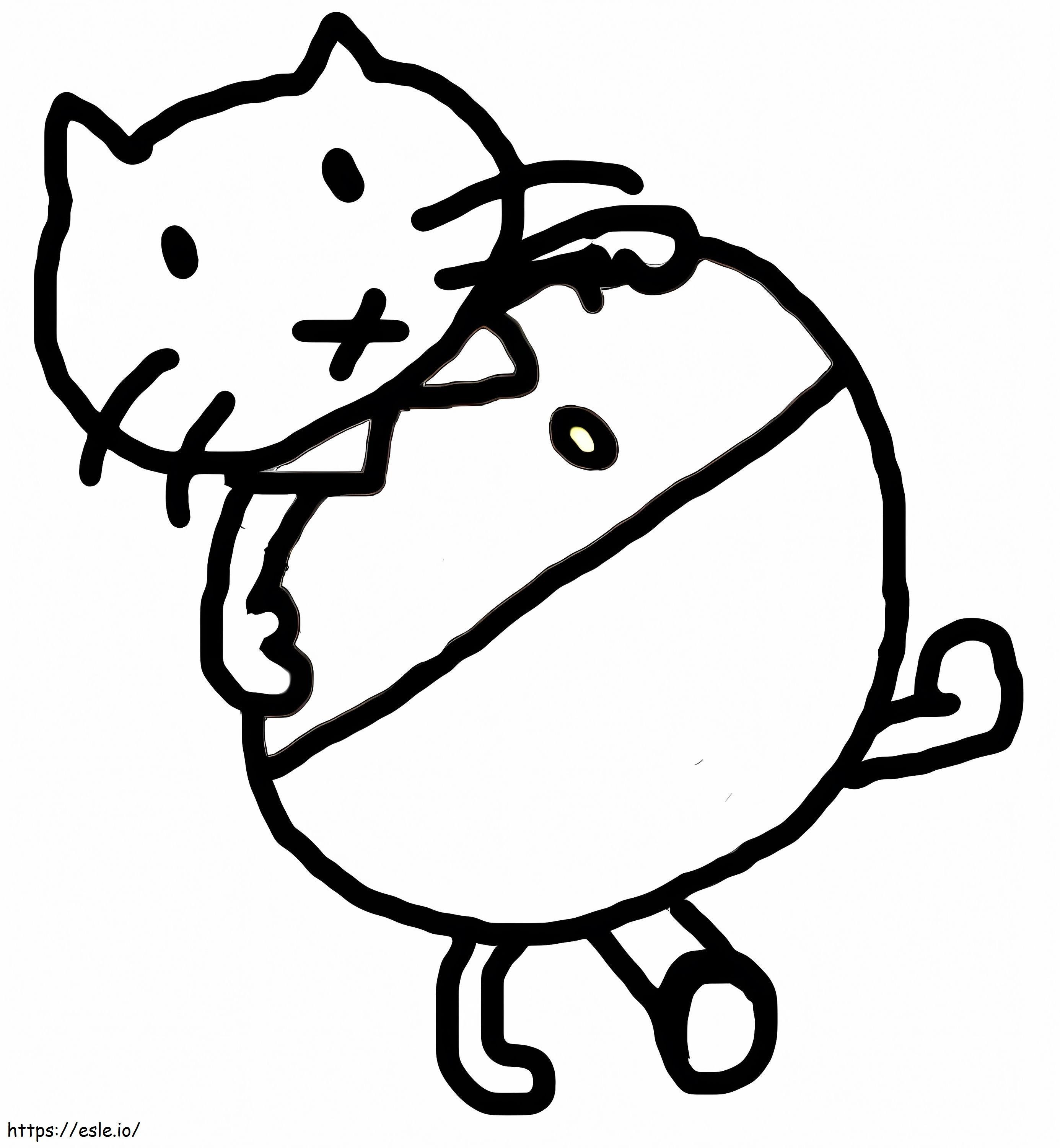 Funny Musti coloring page