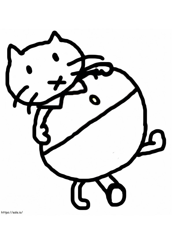 Funny Musti coloring page