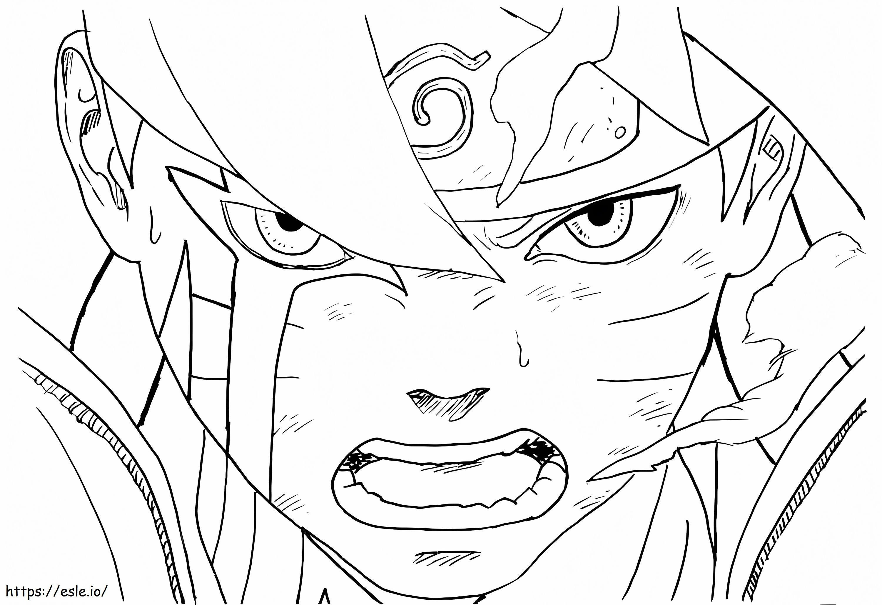 Boruto Is Exhausted coloring page