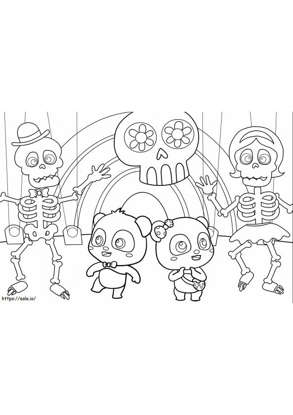 Kiki And Miumiu Dancing With Skeleton