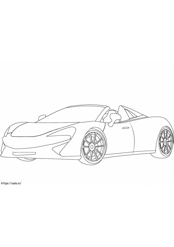 McLaren 570S coloring page