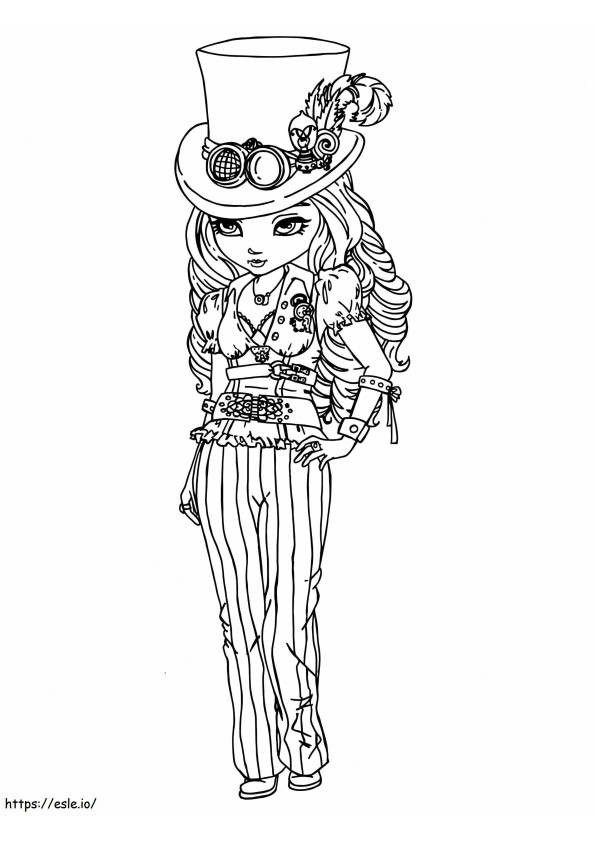 Stylish Girl 1 coloring page