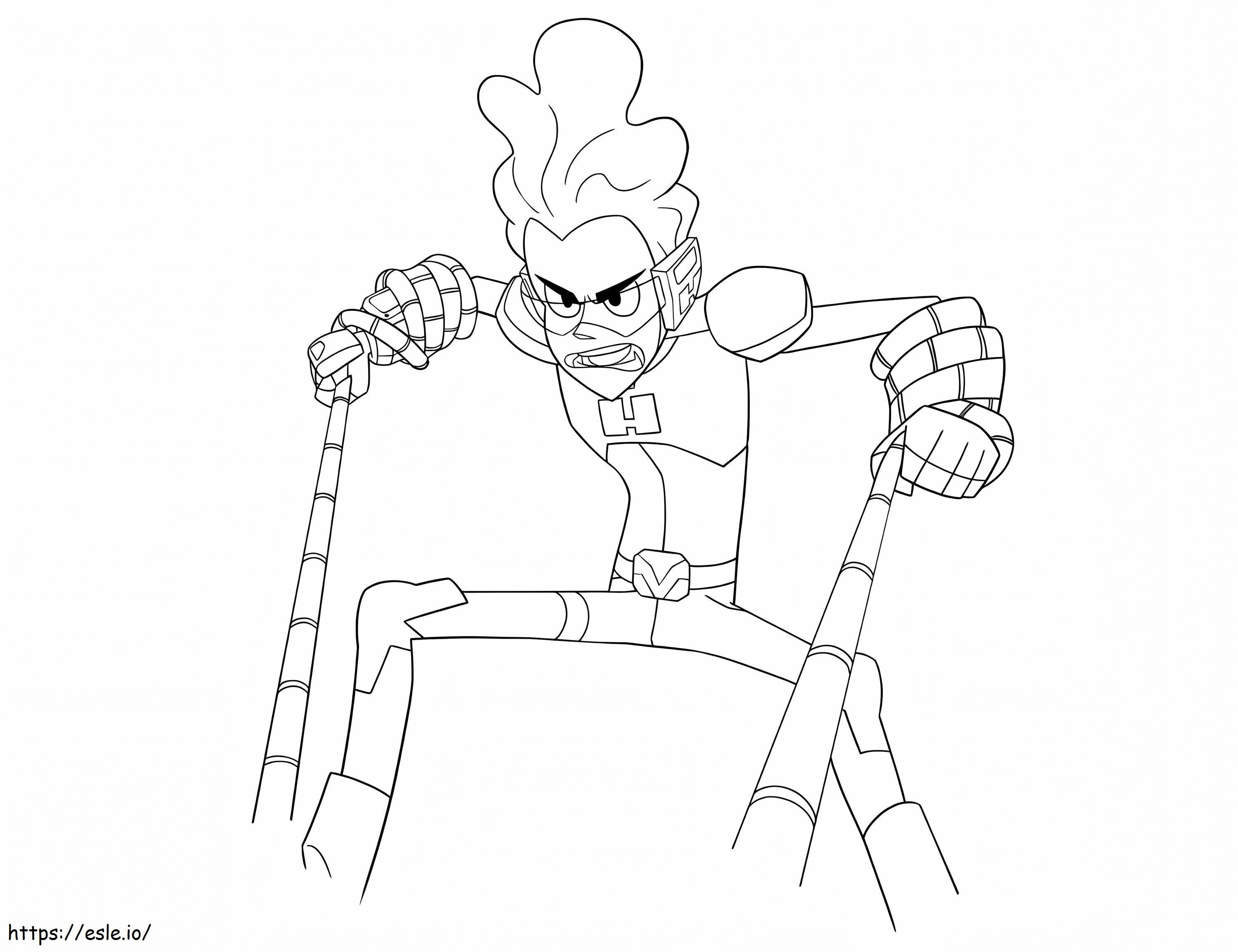 High Five From Glitch Techs coloring page