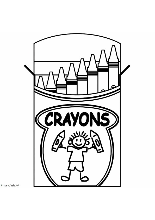 Coloriage Crayons Crayola pour enfants à imprimer dessin