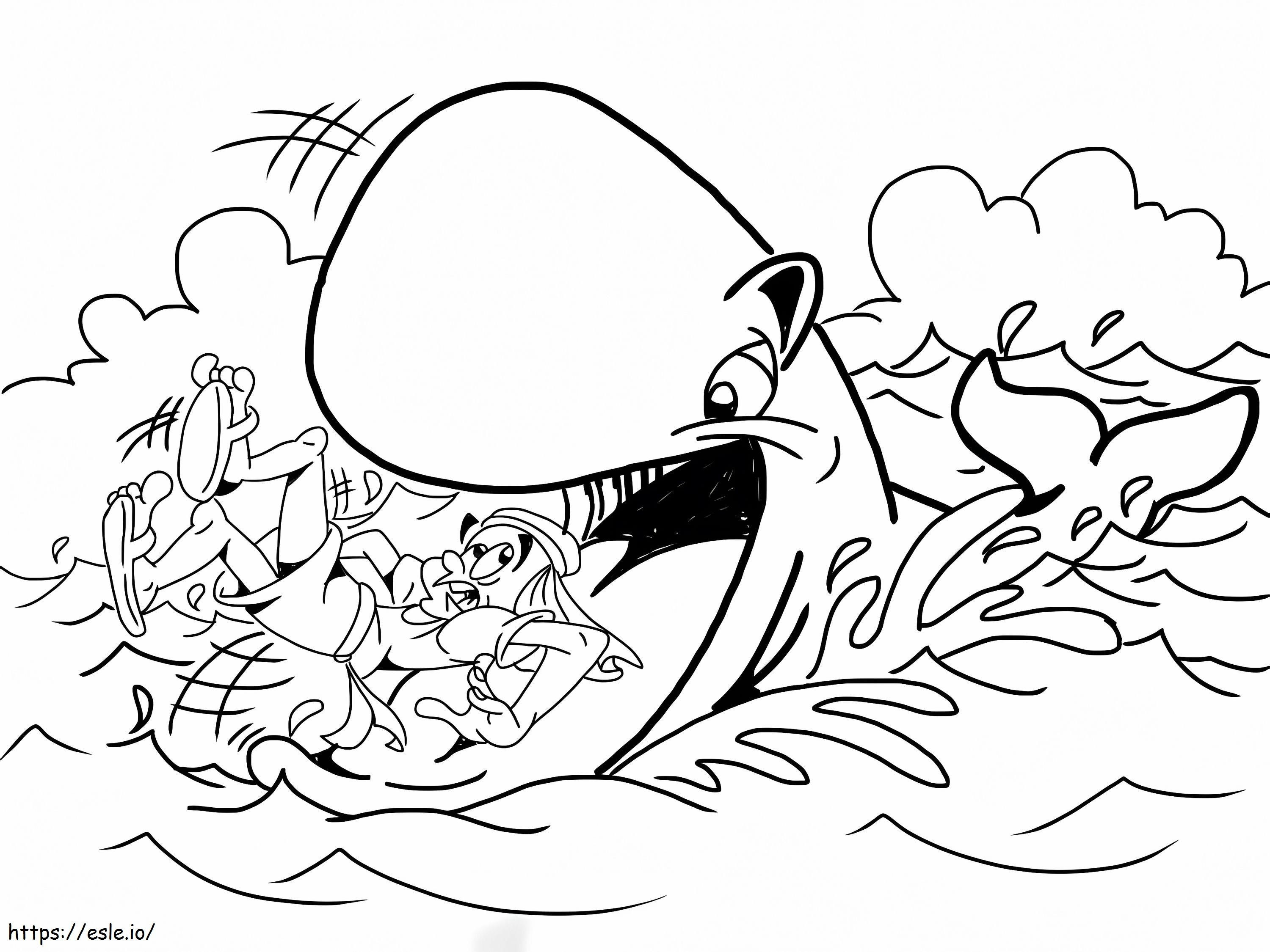 Jonah And The Whale 27 coloring page