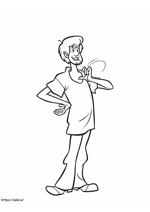 Shaggy Fun coloring page