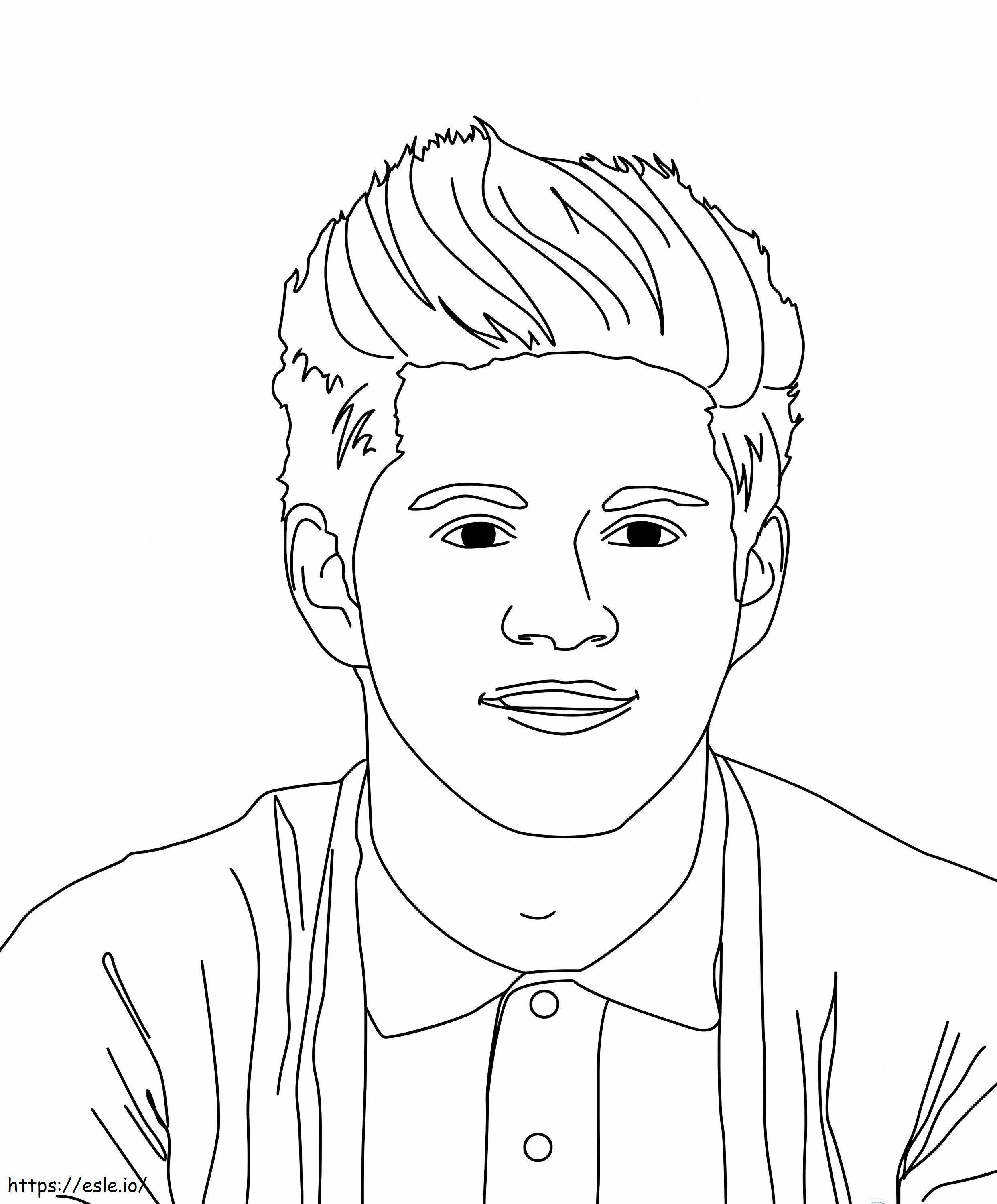 Coloriage Niall Horan One Direction 1 à imprimer dessin